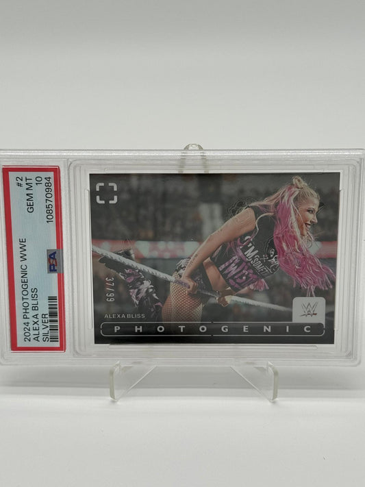 2024 Panini Photogenic WWE Alexa Bliss /99 Silver PSA 10