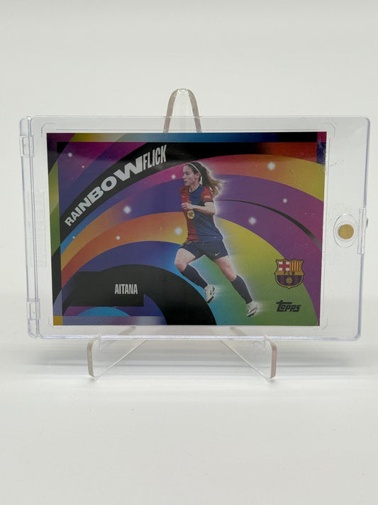 2024 Topps FC Barcelona TS Aitana Bonmati Rainbow Flick SSP