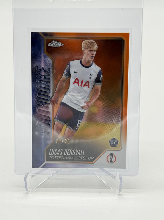 2024-25 Topps Chrome Lucas Bergvall Youthquake RC /25