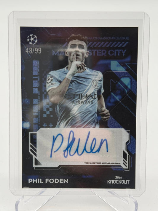 2026 Topps Knockout Phil Foden Autogramm 48/99