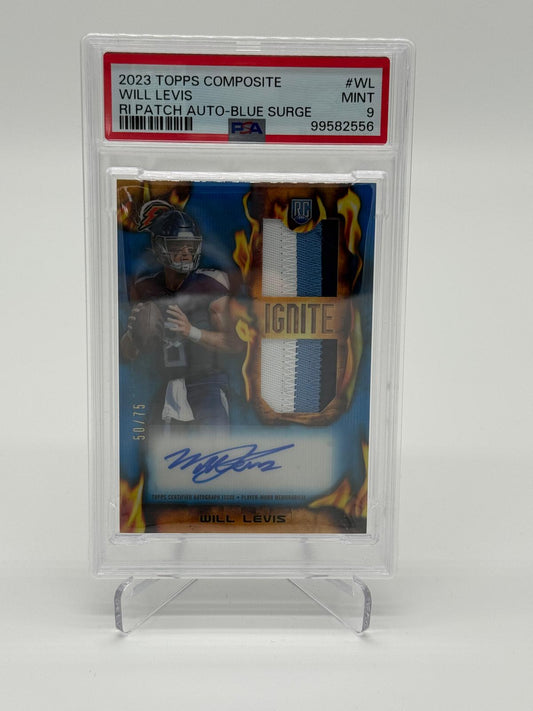 2023 Topps Composite Will Levis Patch Auto /75 PSA 9