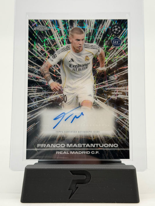 2026 Topps UCC Chrome Franco Mastantuono Black Lazer Auto