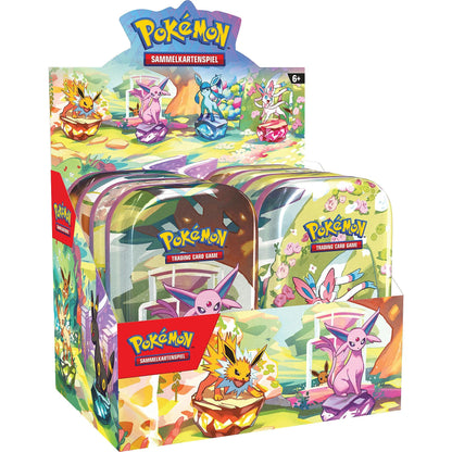 Pokémon Karmesin & Purpur Prismatische Entwicklungen Mini Tin DE (SEALED)