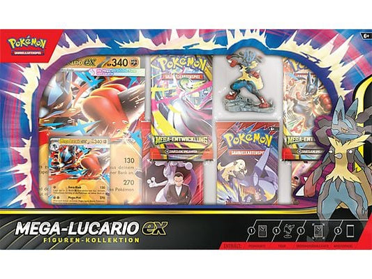 Pokémon Mega-Lucario ex Figuren-Kollektion (SEALED)