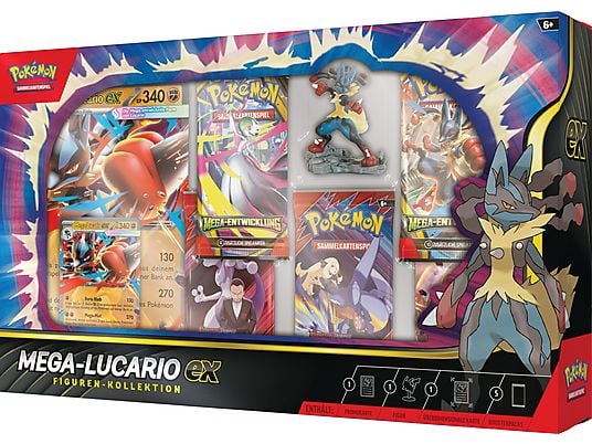 Pokémon Mega-Lucario ex Figuren-Kollektion (SEALED)