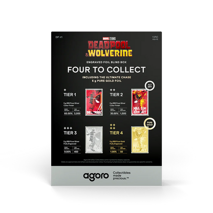 Deadpool Blind Box 5g Silver Foil