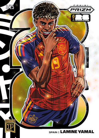 Lamine Yamal Manga Chase Hit aus Panini Prizm Fifa World Cup 2026