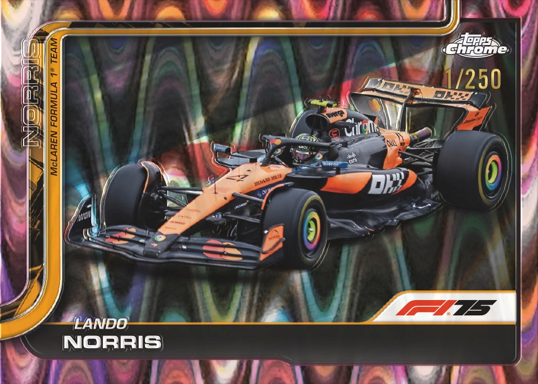 2025 Topps Formula One Chrome Hobby Box (LIVEBREAK)