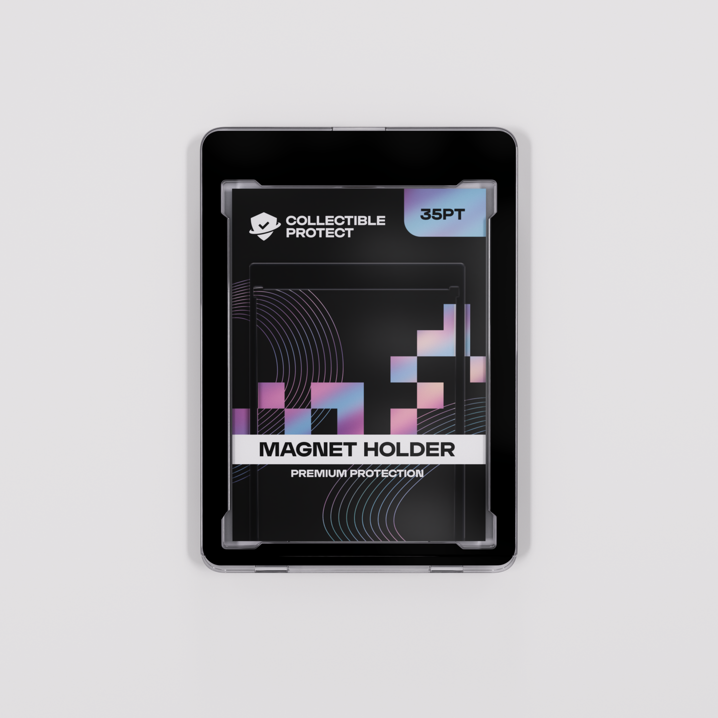 Collectible Protect Black Border Magnet Holder 35pt