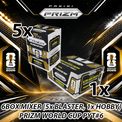 Panini Prizm FIFA World Cup 2026 6 Box Mixer Break mit 5 Blaster und 1 Hobby Box PYT #6 bei PUSHDICH TCG