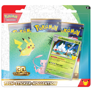 Pokemon 30 Jahre Tech-Sticker-Kollektion Deutsch Kokowei