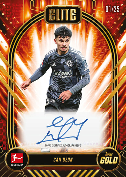 Topps Bundesliga Gold Autogrammkarte Beispiel Livebreak Uzun