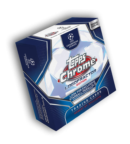 2025-26 Topps Chrome UCC LOGOFRACTOR Hobby Box (SEALED)