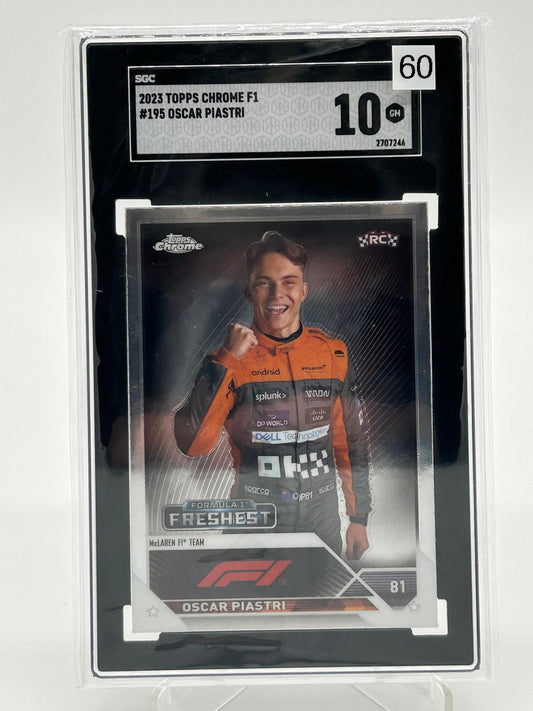 2023 Topps Chrome F1 - Oscar Piastri SGC 10