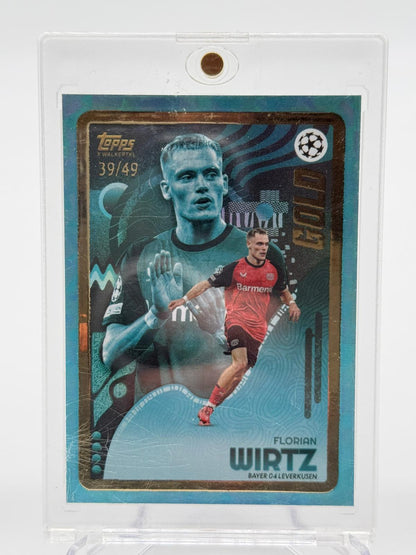 2024 Topps Gold Florian Wirtz Rainbow 1/1-3/5-03/10-12/25-39/49-62/75