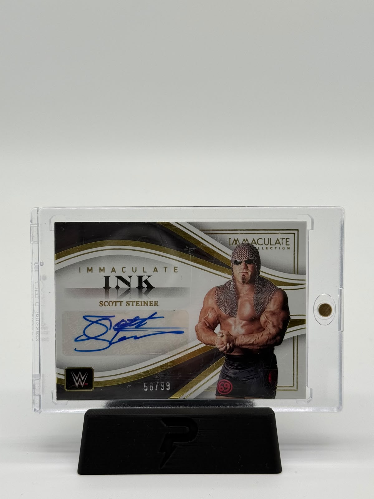 2023 Panini Immaculate WWE Scott Steiner Auto 58/99