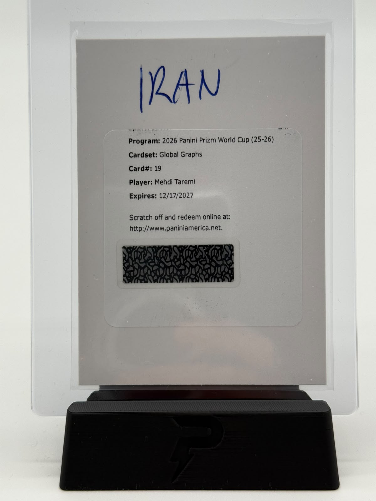 2026 Panini Prizm World Cup Mehdi Taremi Redemption