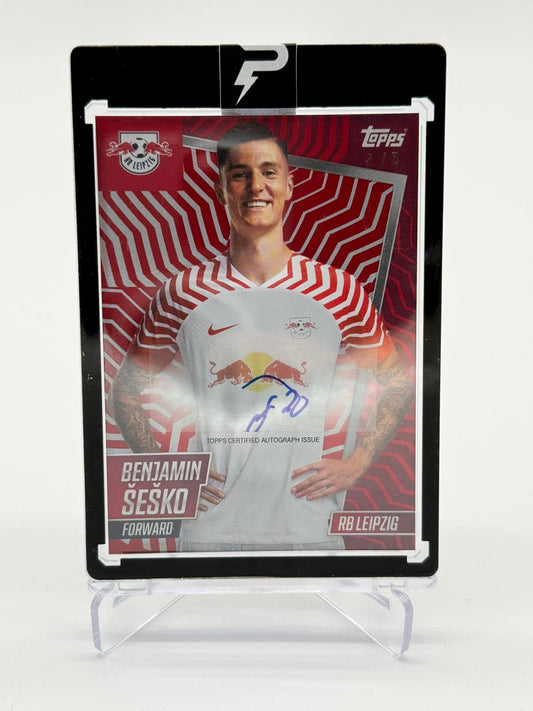 2024 Topps RB Leipzig Card Set Benjamin Sesko Auto 2/5