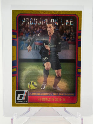 2016-17 Panini Donruss Zlatan Ibrahimovic Gold Production Line