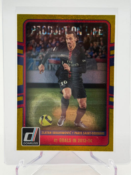 2016-17 Panini Donruss Zlatan Ibrahimovic Gold Production Line