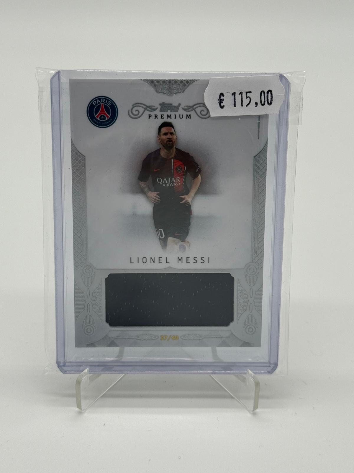 2024 Topps PSG Black & White Lionel Messi Patch /49