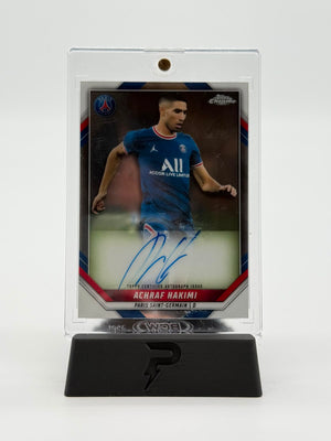 2022 Topps Chrome Paris St-Germain Achraf Hakimi On Card Auto 45/99