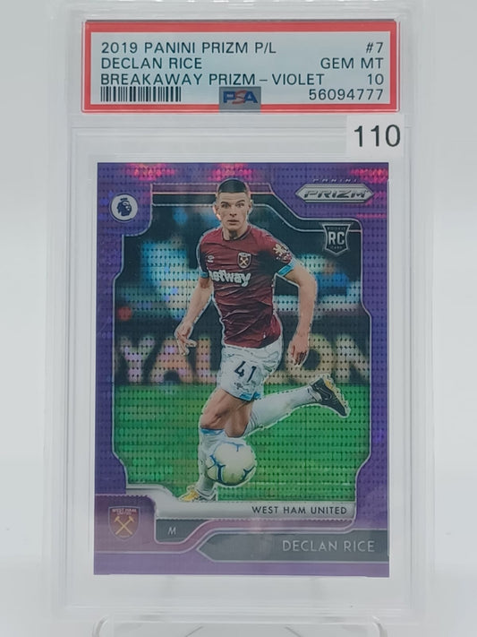 2019 PANINI Prizm Premier League Declan Rice /75 PSA 10 #7