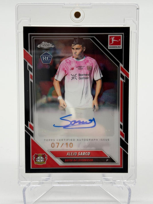 2026 Topps Chrome Bundesliga Alejo Sarco Autogramm 07/10 RC
