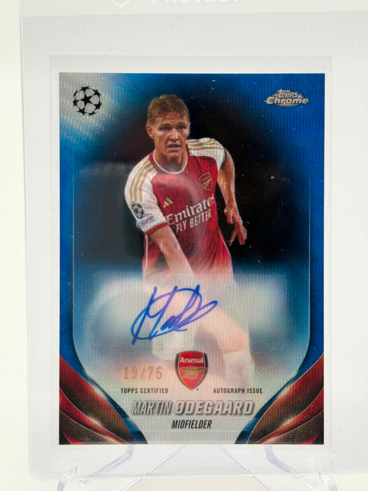 2024 Topps Chrome UCC Martin Odegaard Auto 19/75