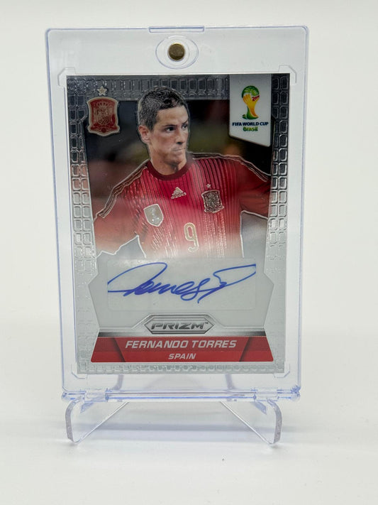 2014 Panini Prizm FIFA World Cup Brasil Fernando Torres Auto Spain