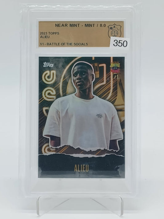 2023 Topps Battle of the Socials Alieu 1/1 GSG 8,0