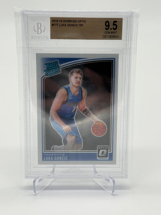 2018-19 Panini Donruss Luka Doncic Rated Rookie BGS 9.5 GEM Mint