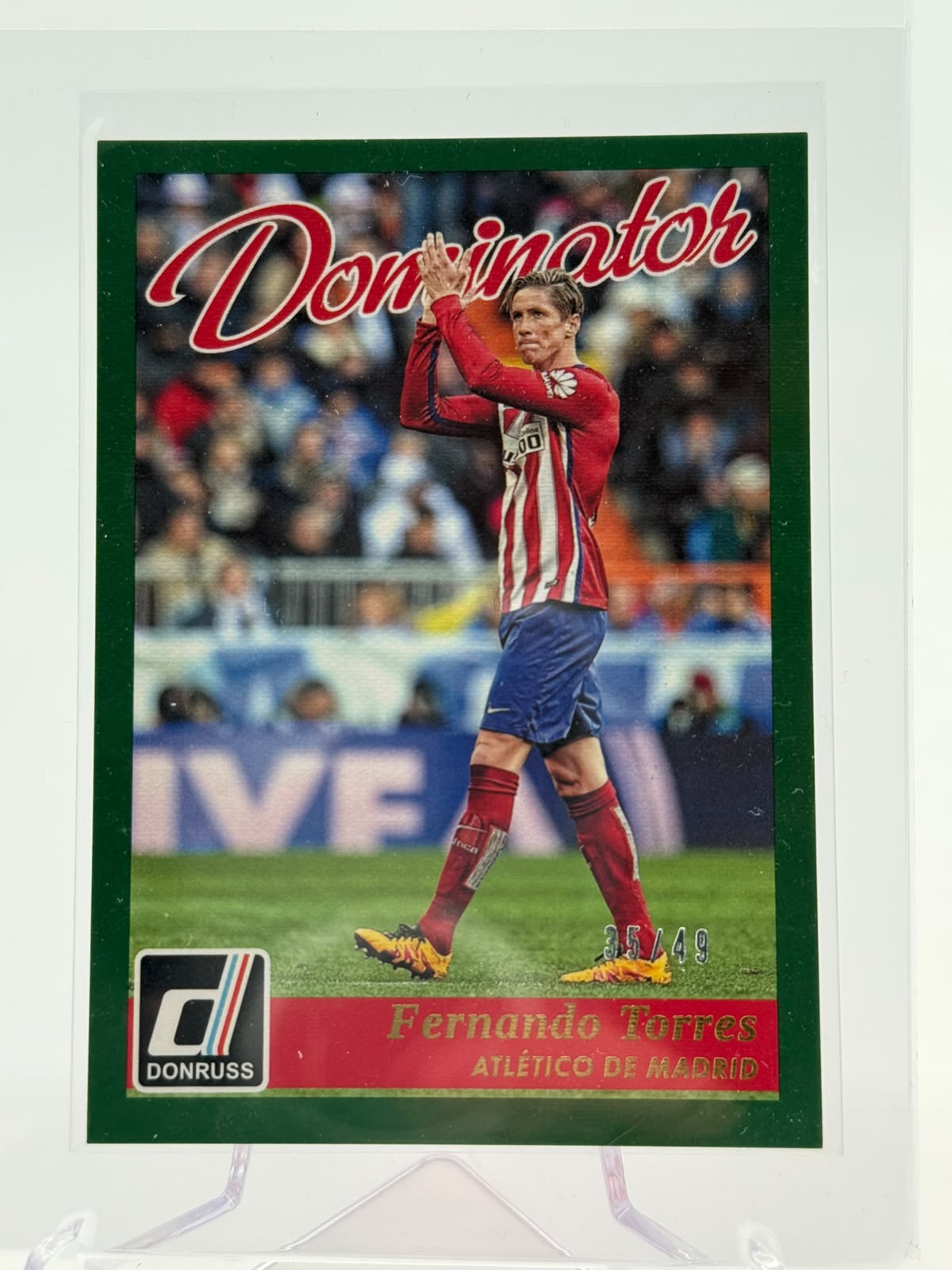2016-17 Panini Donruss Fernando Torres Dominators Green 35/49