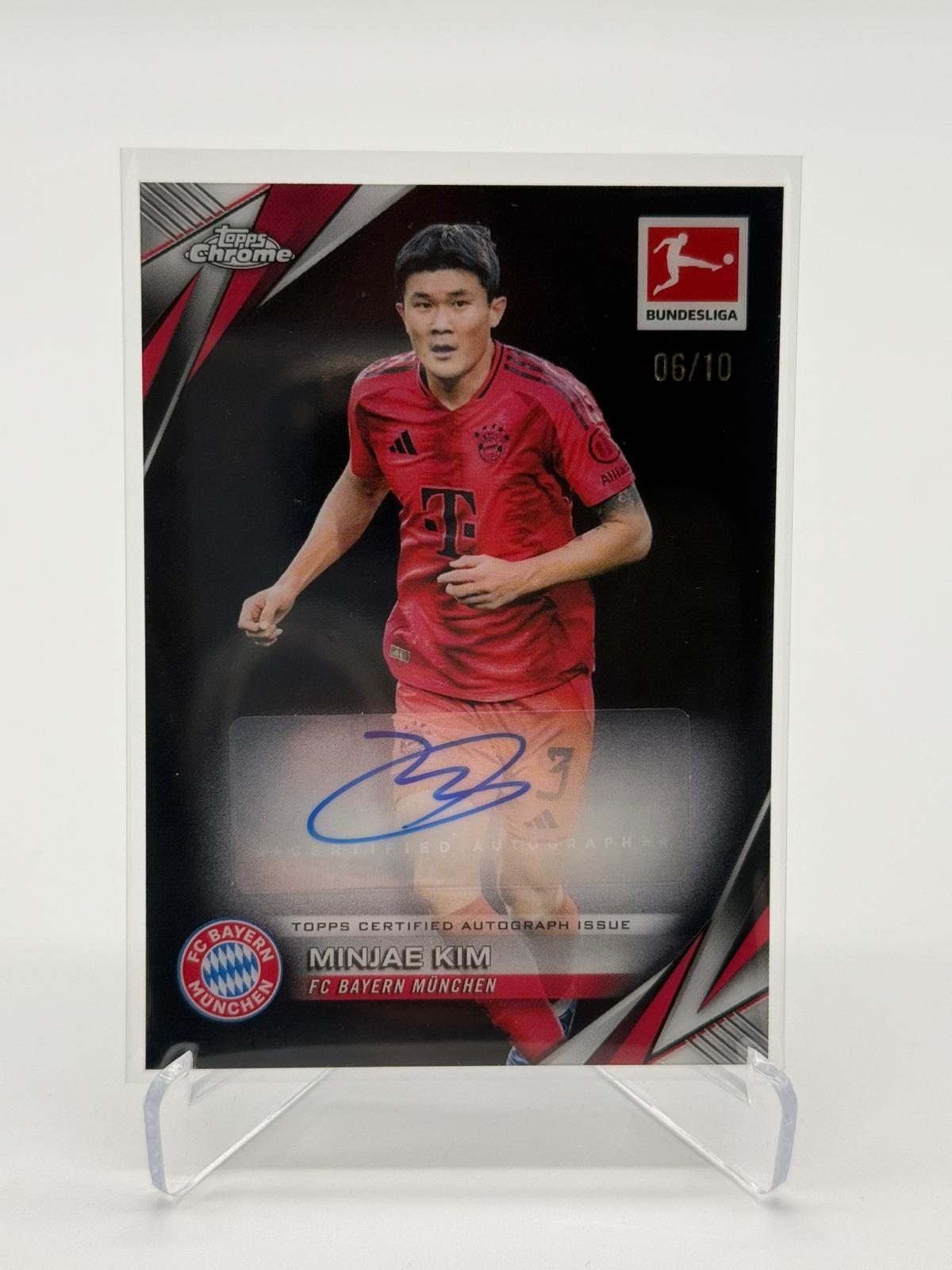 2025 Topps Chrome Bundesliga Minjae Kim Auto 06/10