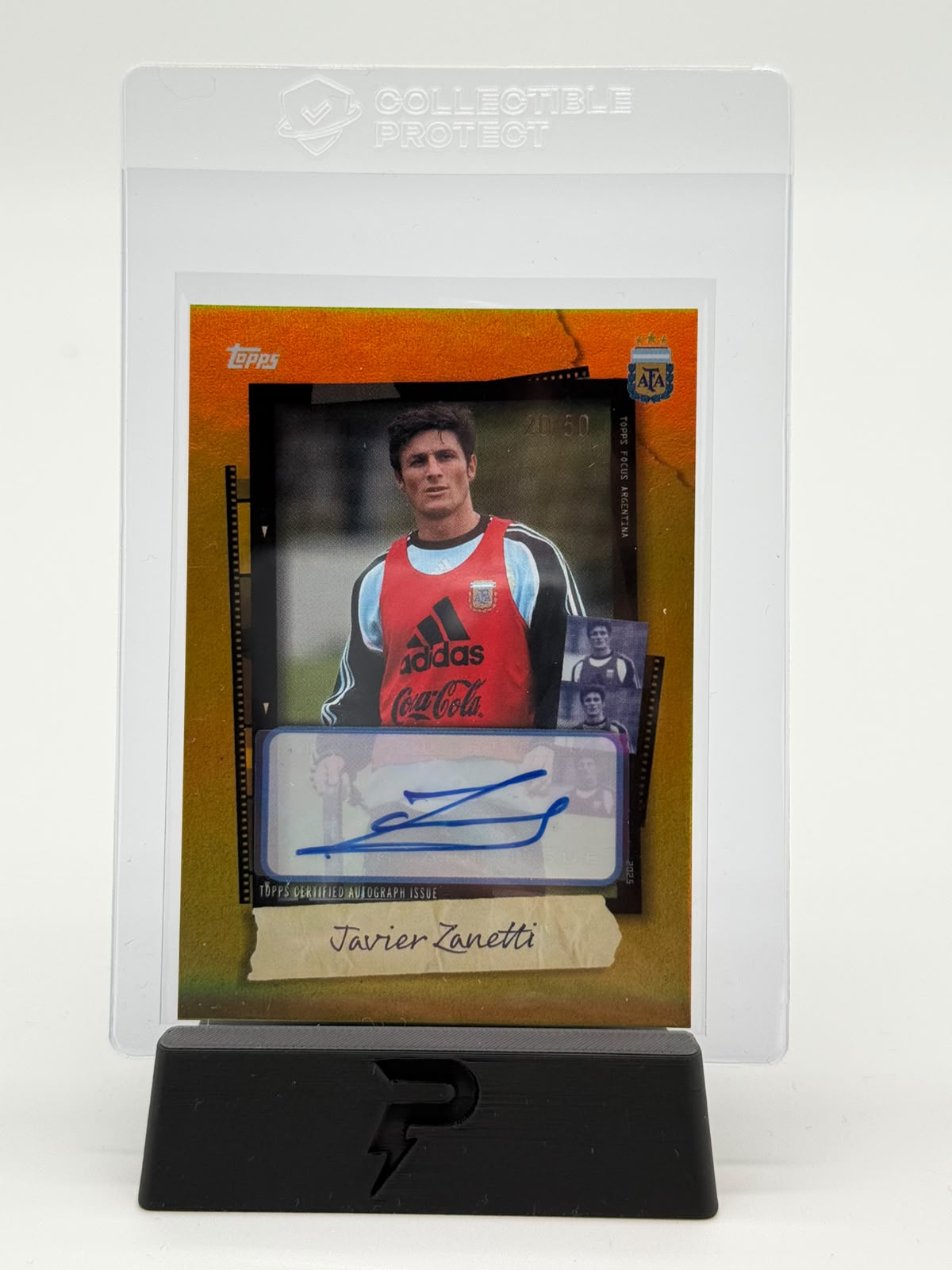 2025 Topps Argentina Javier Zanetti Auto 20/50
