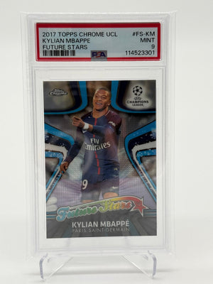2017 Topps Chrome UCL Kylian Mbappe RC Future Stars PSA 9