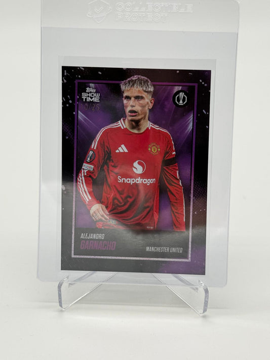 2025 Topps Showtime Alejandro Garnacho Purple Foil 10/25
