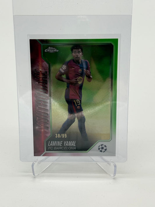 2024-25 Topps Chrome UCC Lamine Yamal Youthquake /99