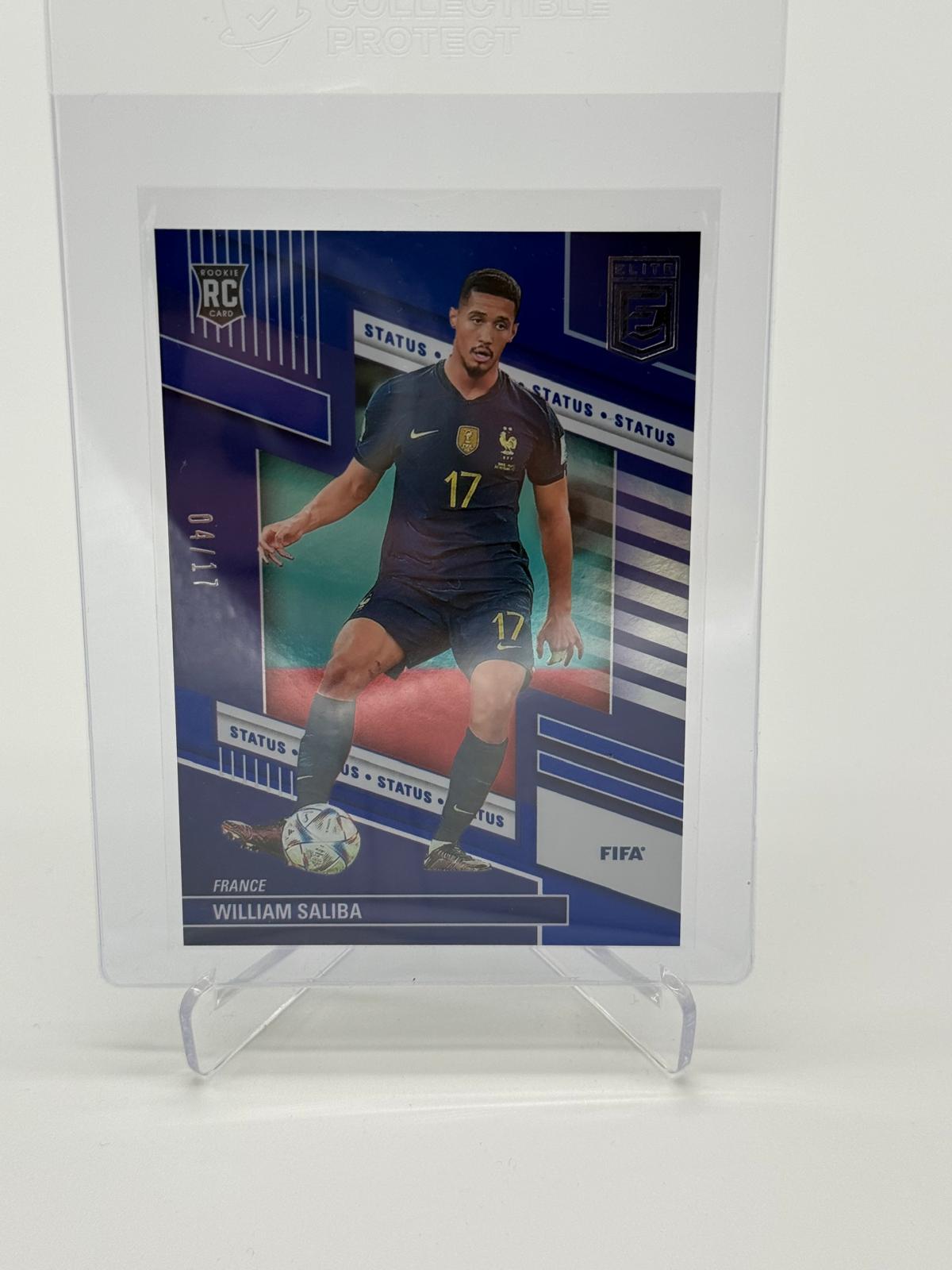 2022-23 Panini Donruss Fifa Elite Soccer William Saliba RC 04/17