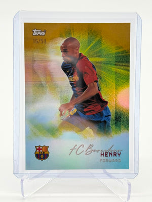 2025 Topps FC Barcelona Teamset Henry 16/50