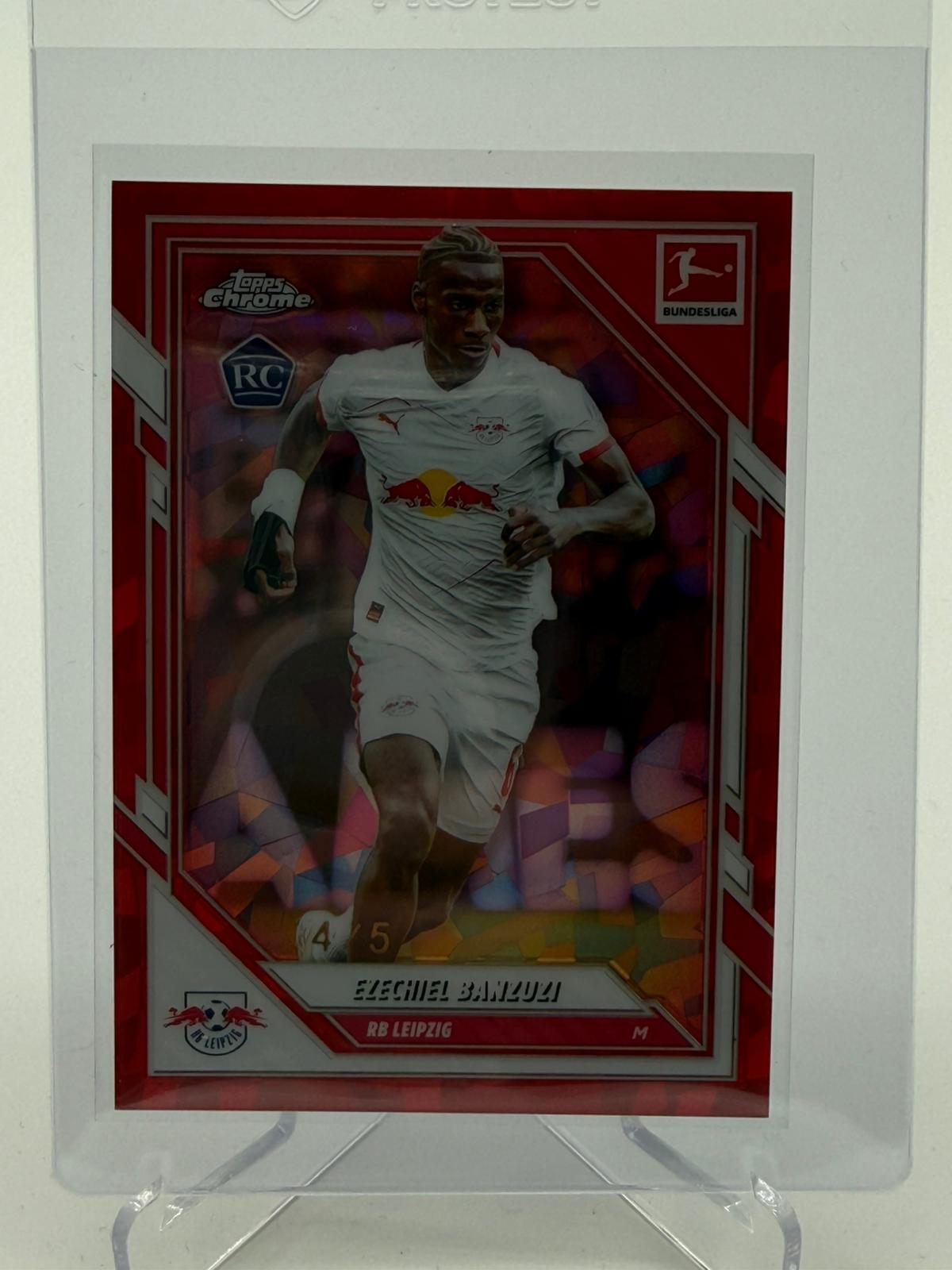 2026 Topps Chrome Bundesliga Ezechiel Banzuzi RC 4/5