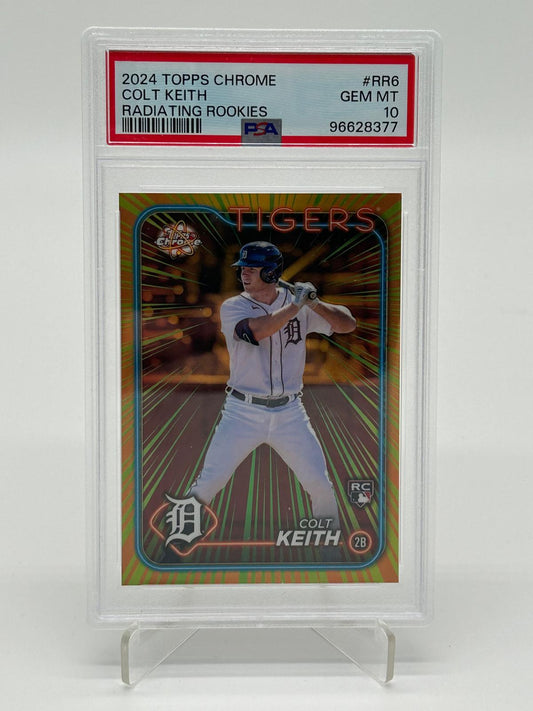 2024 Topps Chrome Colt Keith Radiating Rookies PSA 10