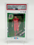 2020-21 Topps Chrome UCL Sapphire Dominik Szoboszlai Green /75 PSA 10