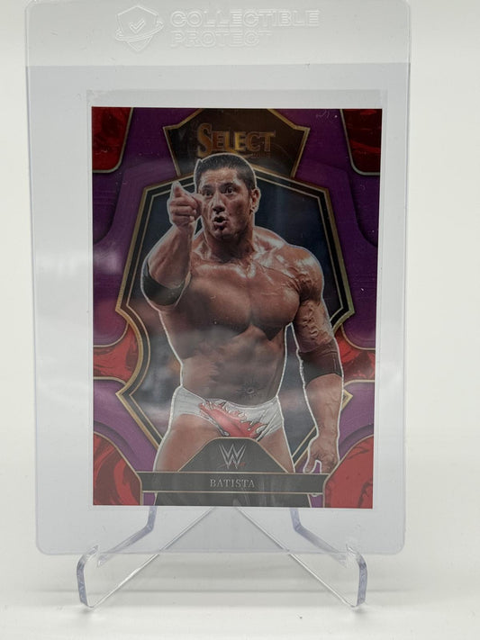 2023 Panini Select WWE Batista Purple Prizm 57/99