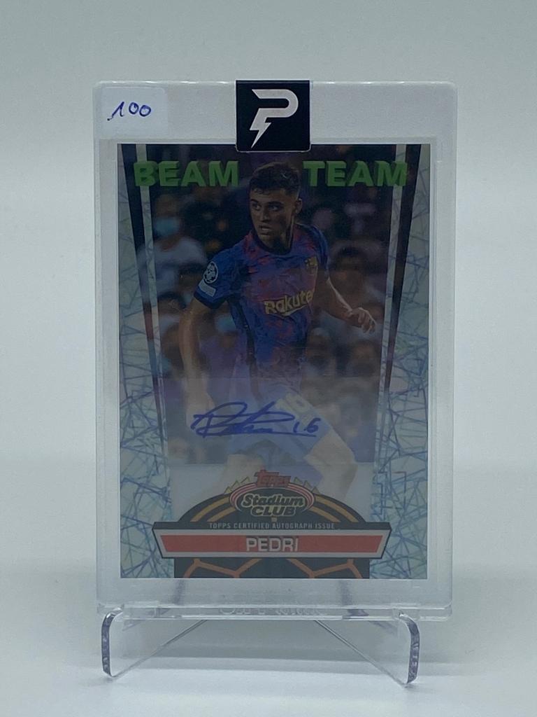 Topps Stadium Club Chrome 21/22 / Pedri Auto /199 Beam Team