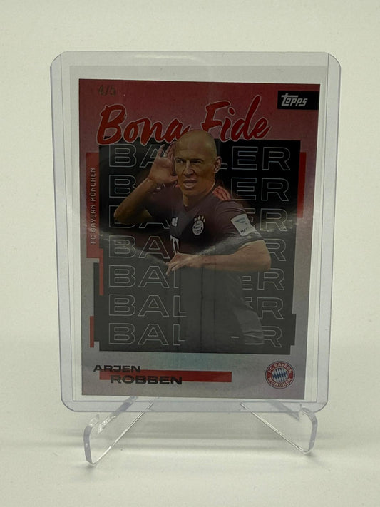 2025 Topps FC Bayern Teamset Arjen Robben Bona Fide 4/5