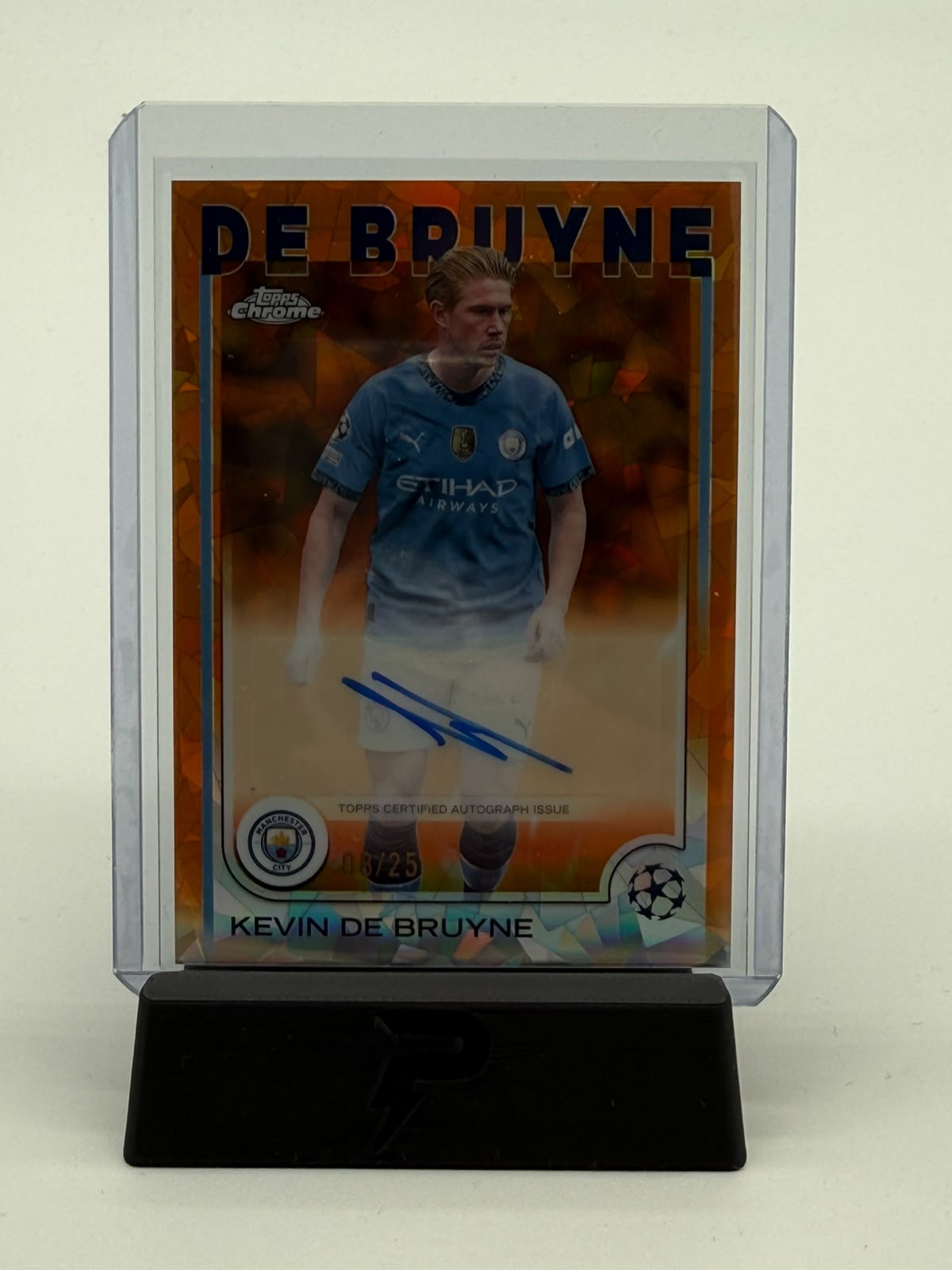 2025 Topps Chrome UEFA Kevin de Bruyne Auto 08/25