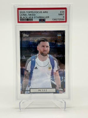 2025 Topps Argentina Focus Lionel Messi /10 PSA 9 POP 1