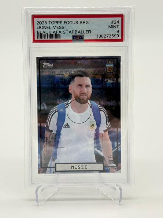 2025 Topps Argentina Focus Lionel Messi /10 PSA 9 POP 1