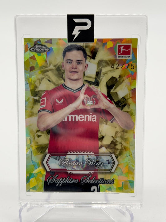 2026 Topps Chrome Bundesliga Sapphire Selections Florian Wirtz 42/75